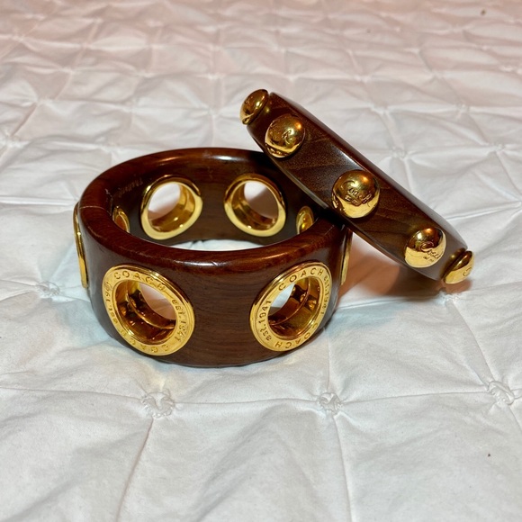 Coach Jewelry - Wooden Coach Bangle Set